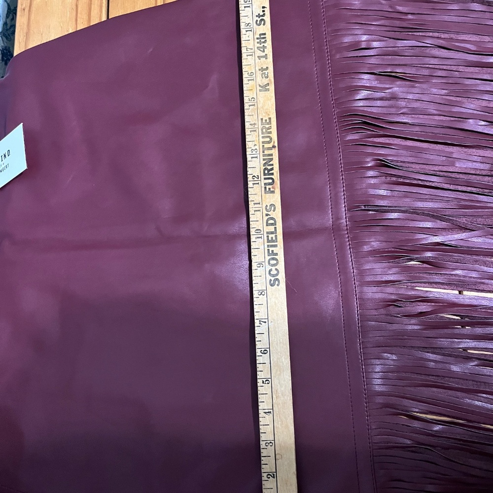Idyllwind Payson faux leather fringe maxi skirt NWT - Picture 4 of 5